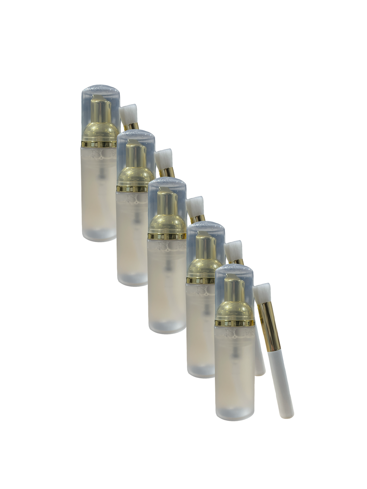 LASH BATH CLEANSER x5 NO LABEL WITH BRUSH